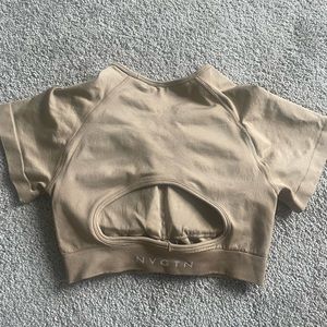 NVGTN vortex seamless top taupe